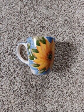 VTG? Del Sol Handpainted Sunflower Mug Coffee Cup Y2k 90sbuttermom